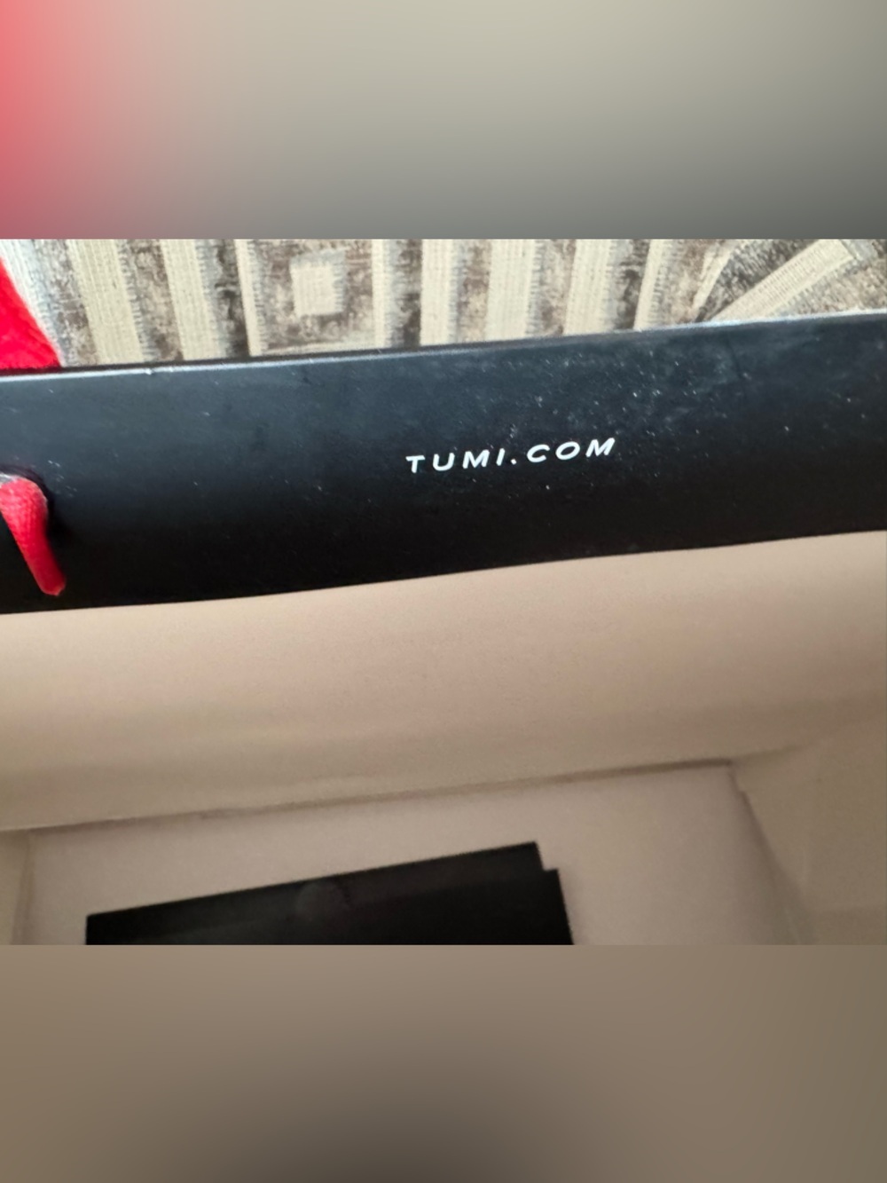 NWOT Tumi Women’s Black Shopping Bag/Gift Bag with Red Ribbon Handles - Picture 9 of 9
